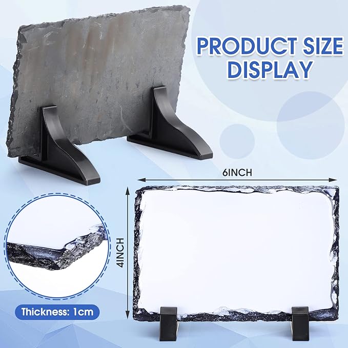4'' x 6'' Sublimation Photo Slate Blanks Rock Stone