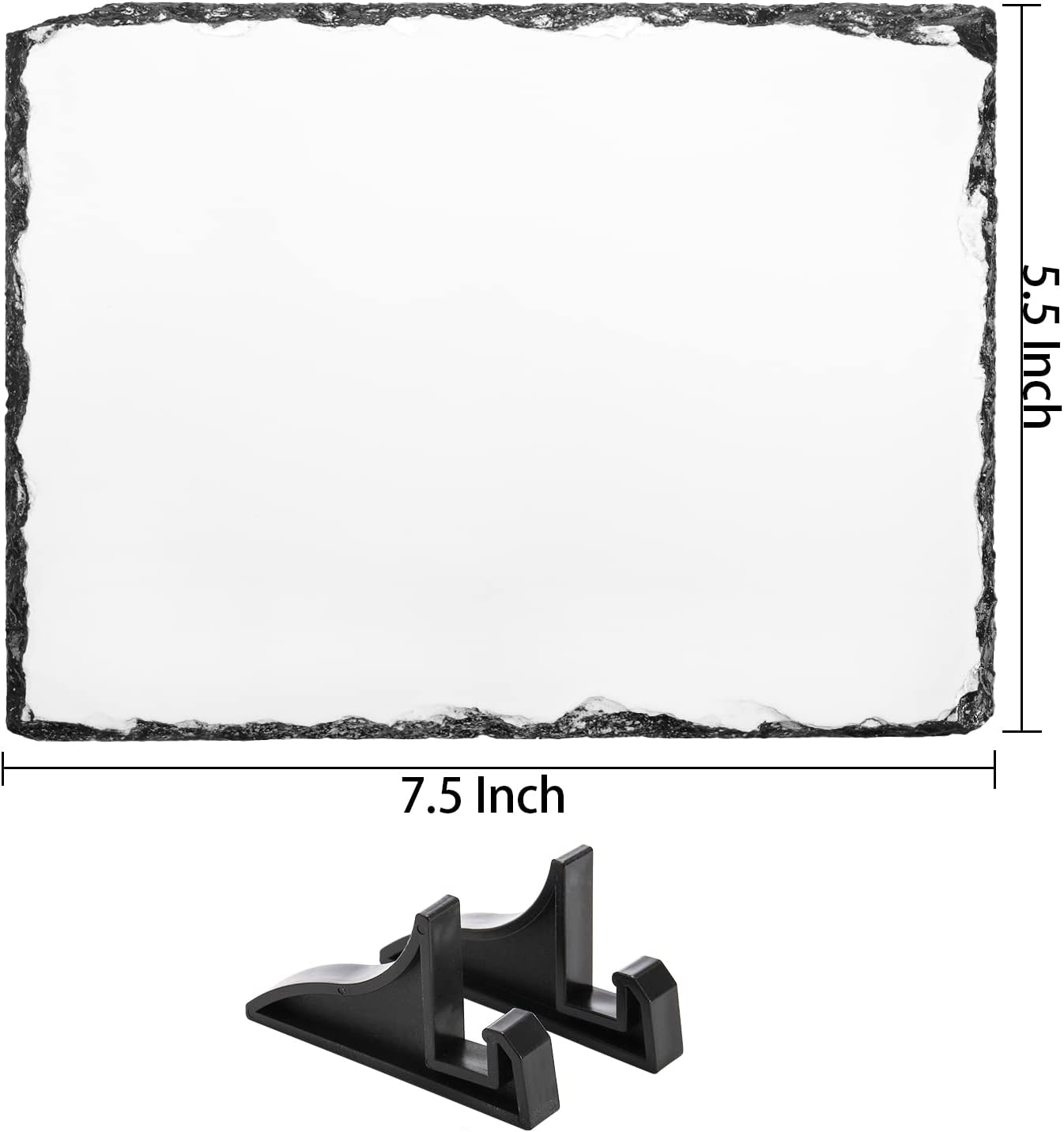 7.5 x 5.5” Sublimation Photo Slate Blanks Rock Stone