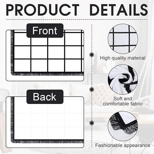 59"x40"  Phot Throw Blanket  Soft Flannel with Tassel