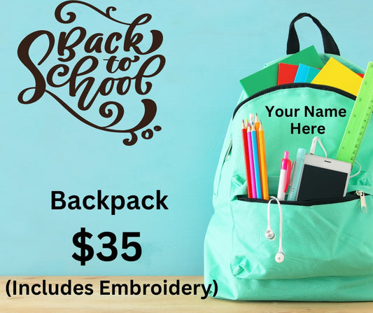 Back to School - Customized Backpack