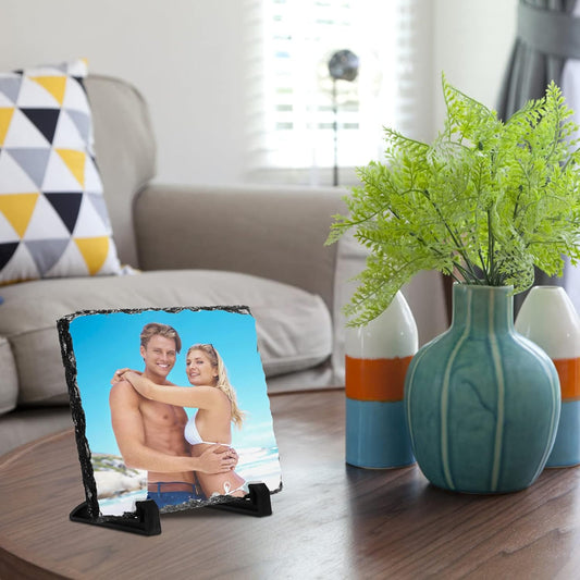 7.5 x 5.5” Sublimation Photo Slate Blanks Rock Stone