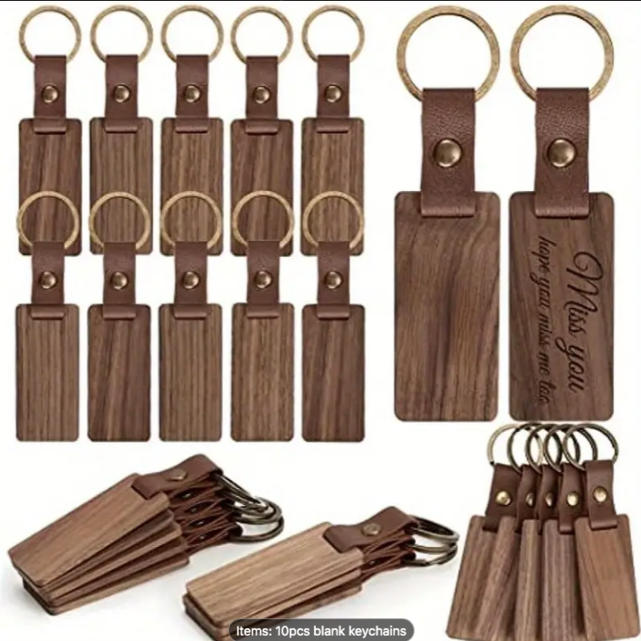 Custom - Keychain - Wood