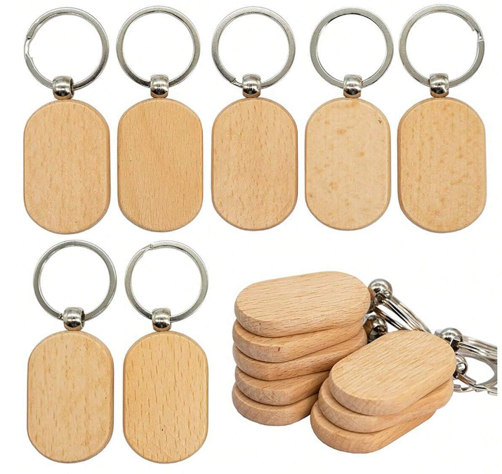 Custom - Keychain - Wood