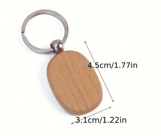 Custom - Keychain - Wood